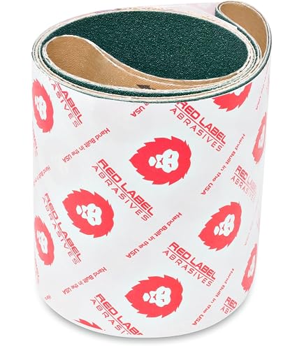 Red Label Abrasives 6 X 48 Inch 80 Grit EdgeCore Metal Grinding